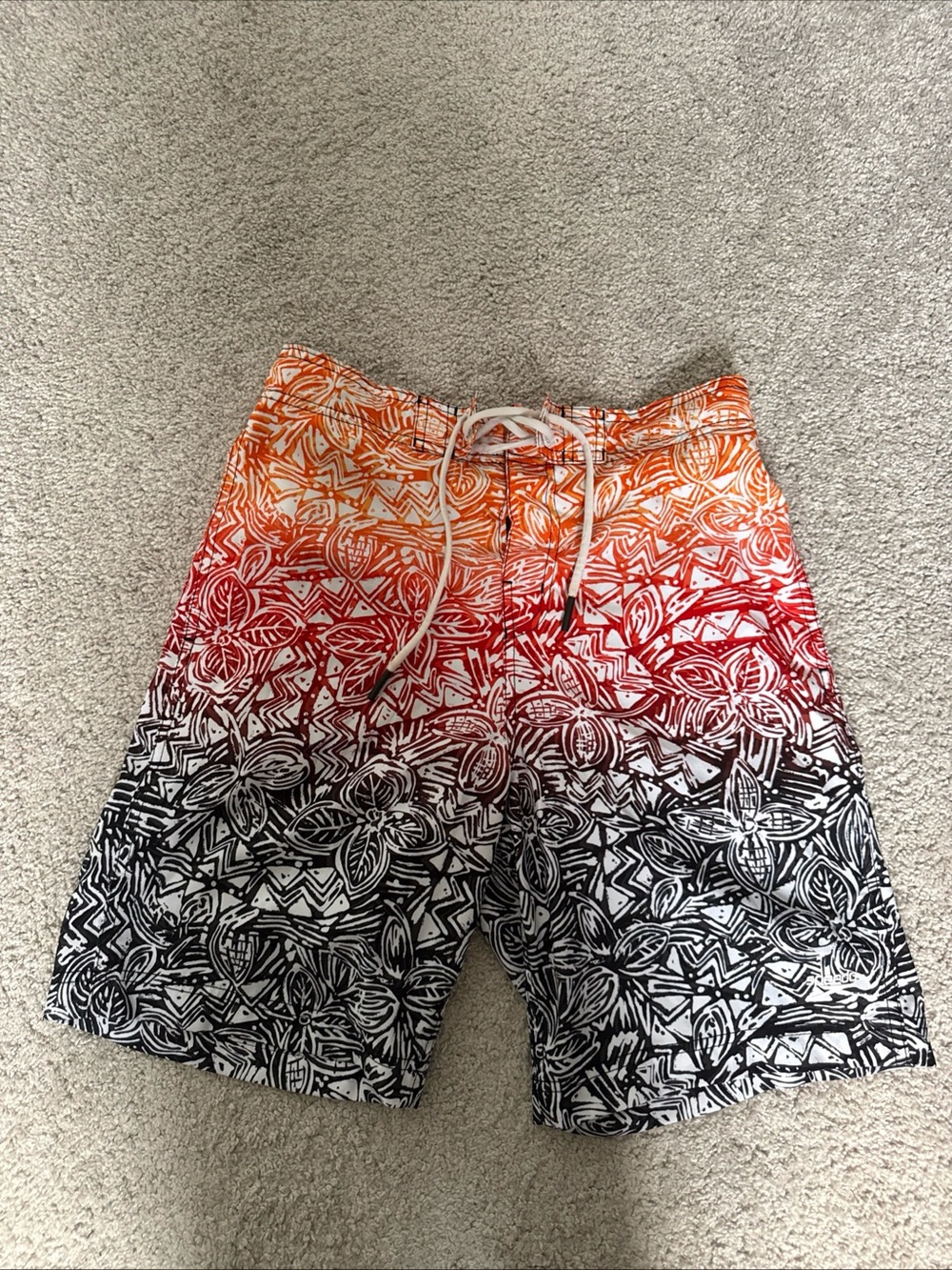Speedo Floral Aztec Print Swim Trucks Size S Resortwear‎ Vacation